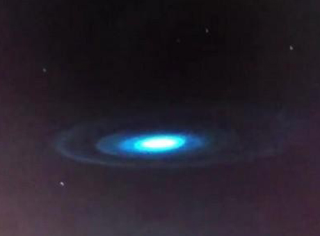 Mysterious blue light in England