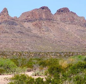 Mysterious desert in Mexico