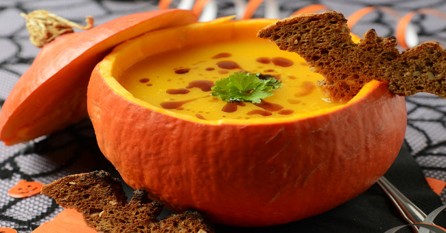 Mysterious dishes during the Halloween devil feast
