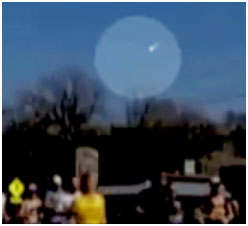 Mysterious fireball blocks in the American sky