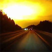 Mysterious glare in the sky of Russia