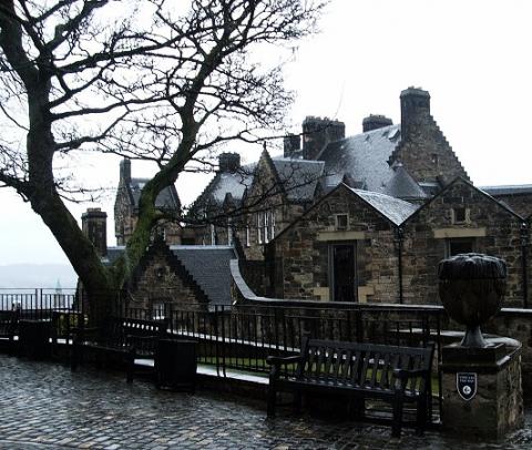 Mysterious haunted castle Edinburg in England