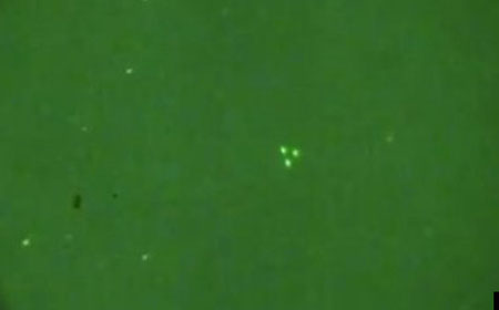 Mysterious light appeared in the American sky