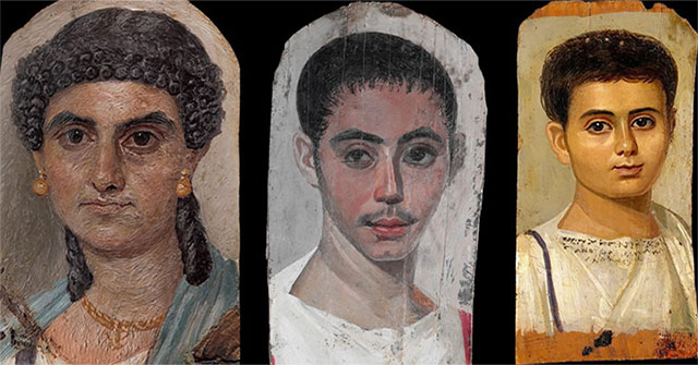 Mysterious portraits of ancient Egyptian mummies