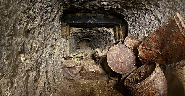 Mysterious tunnel system from World War I under the British supermarket