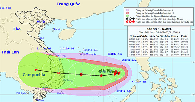 Nakri is probably the strongest storm since the beginning of the year in the South China Sea