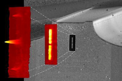Nano antenna converges laser light