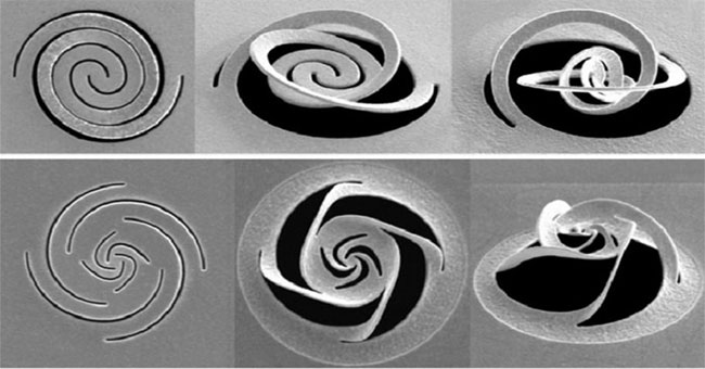 Nanoscale optical device inspired by kirigami art