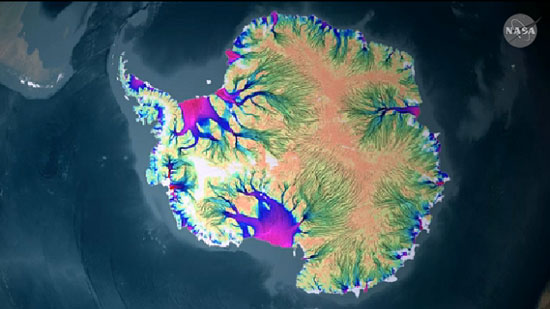 NASA completed the first glacial map of Antarctica