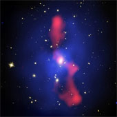 NASA discovered the giant galaxy surrounding the cosmic black hole