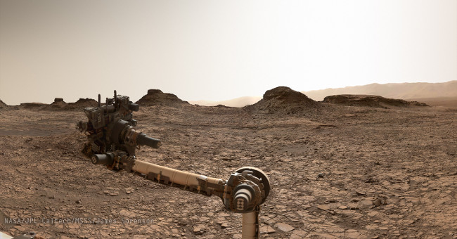 NASA exploration robots capture the surface of Mars like Earth