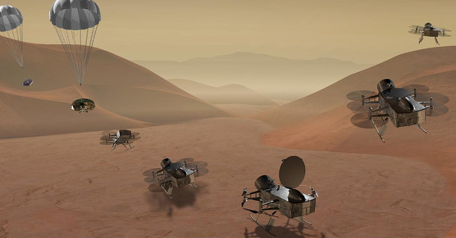 NASA launches a dragonfly on Saturn's moon