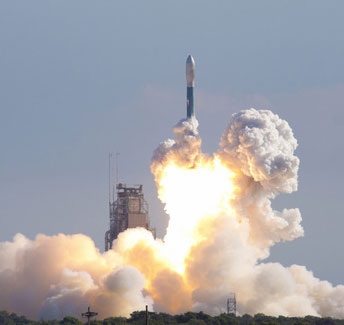 NASA launches a spacecraft to the Moon