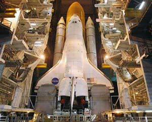 NASA prepares to launch the Atlantis spacecraft