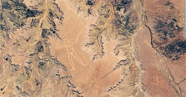 NASA released a new photo of a mysterious Aboriginal carving in Australia