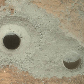 NASA ships find gray stones on the surface of Mars