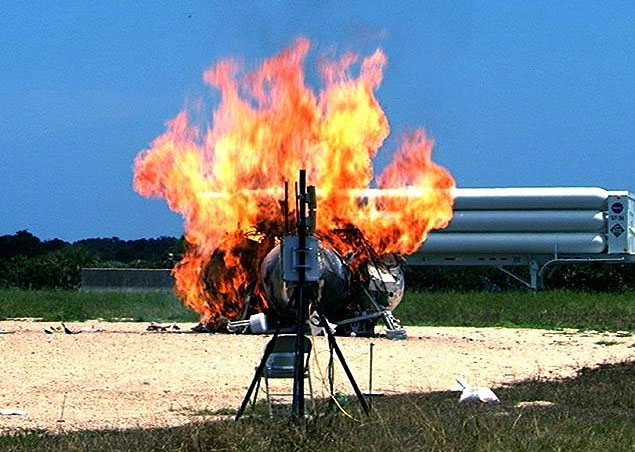 NASA's landing machine exploded during testing