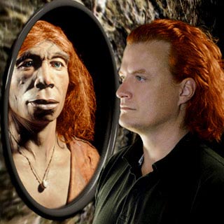 Neandertal people have dark hair