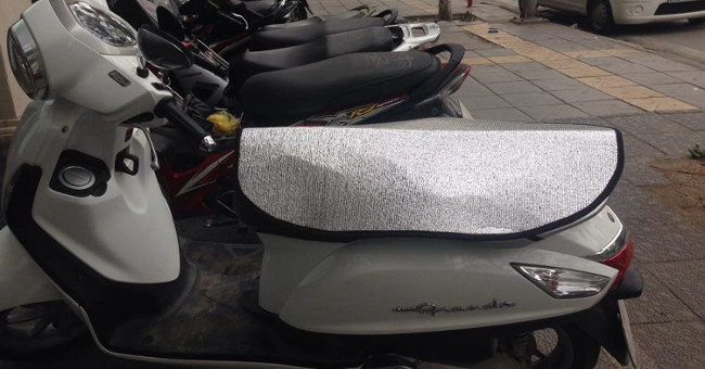 Need to remember sunny days: Certainly do not sit on the saddle