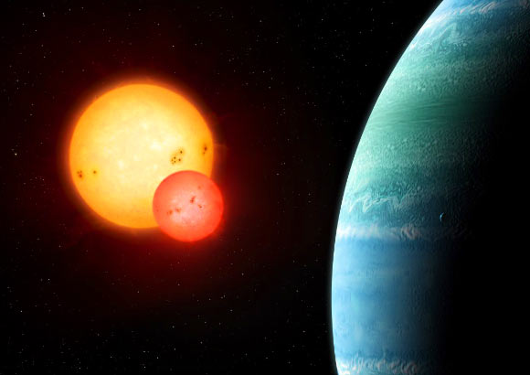 New circumbinary planet detection revolves around two stars