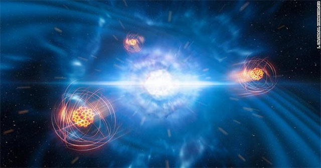 New discovery: Collisions of neutron stars produce heavy elements of strontium