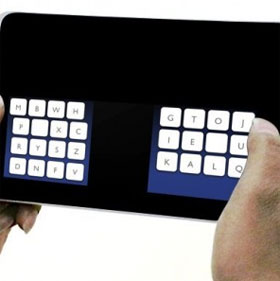 New keyboard for touch screen