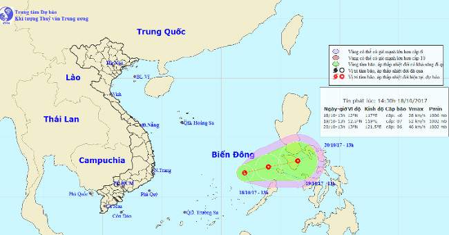 New low pressure area appeared on the East Sea