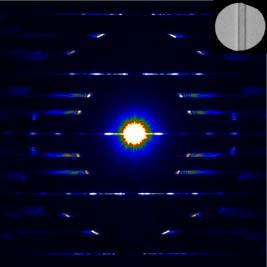 New record of electron diffraction