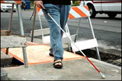 New virtual map for visually impaired people