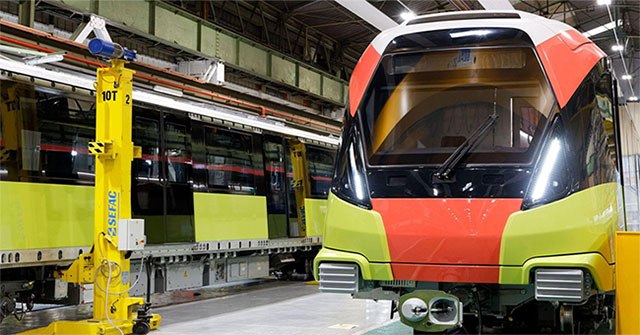 Nhon-Hanoi Urban Railway has been testing trains since September 2020
