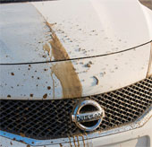Nissan introduced the car to clean the stain by nano coating