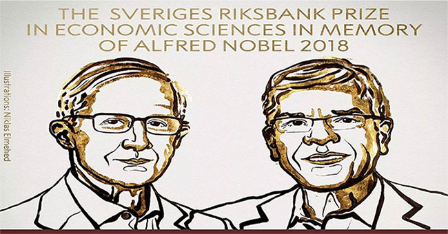 Nobel Economics in 2018 at the hands of two American expert