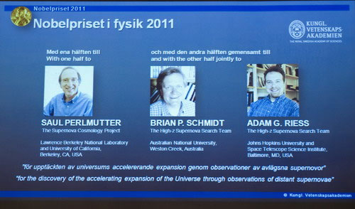 Nobel Physics for the hands of three astronomers