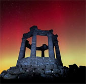 Northern light illuminates the UK
