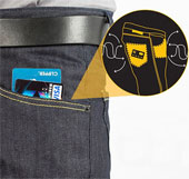 Norton collaborated on anti-hack jeans
