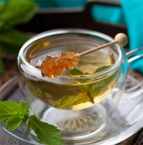 Note 'special' when using a mixture of green tea and honey