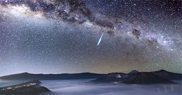 Noticeable meteor showers appear on Monday evening
