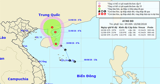 Occurrence of tropical depressions in the East Sea, rainstorms all over the country
