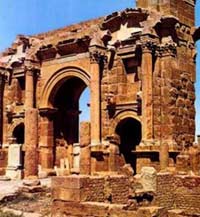 Old city of Timgad (Algeria)