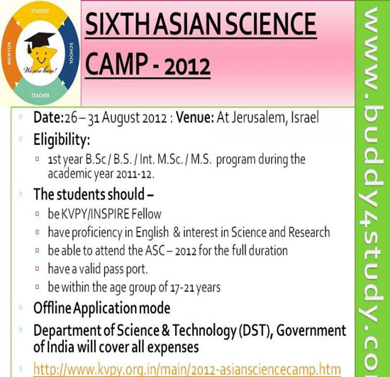 Opening of the Asian Science Summer Camp 2012