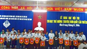 Opening the National Amateur Youth Informatics Contest 2006