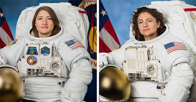 Operated outside the first spacecraft of female astronauts