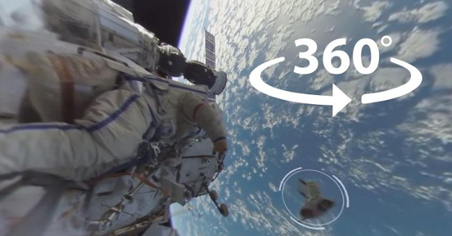 Overwhelmed with 360-degree video shooting footage in space