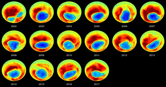 Ozone floor gaps are narrowing but will need another 60 years to fully recover
