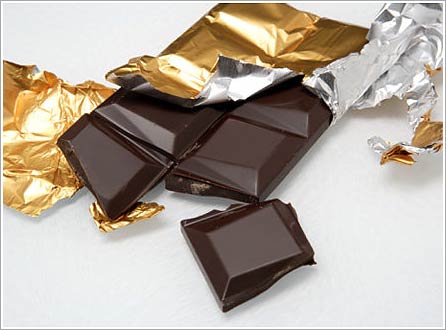 Pain relief by ... water or chocolate!