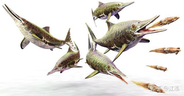Paleontologists discovered the fat on the body of the fish lizard 180 million years ago