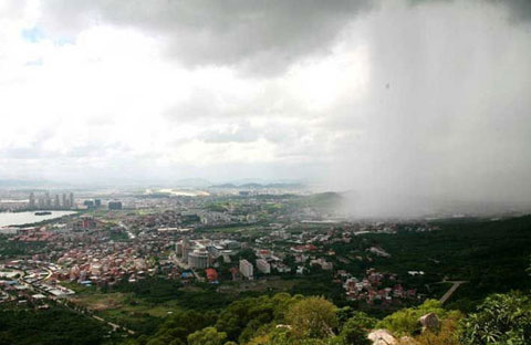 'Paradise Falls' appeared in midair
