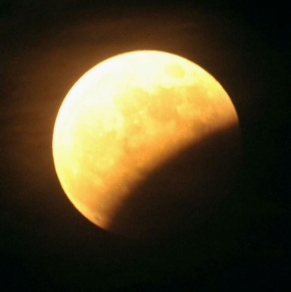 Partial lunar images around the world
