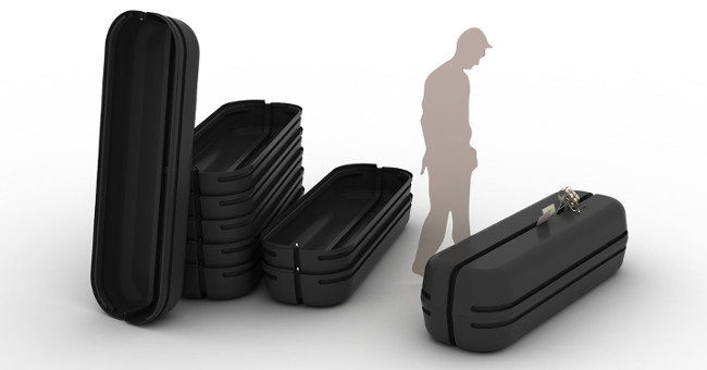 Patent on coffin won Silver Award for creativity