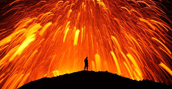 People can escape super volcanoes only by cars